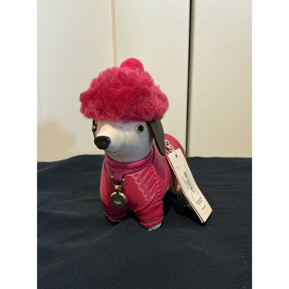 Kate Spade Novelty Festive Pink Claude Dachshund Dog Key Fob Bag Charm K9252 NWT - Picture 5 of 9